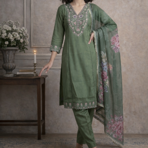 three piece set with work