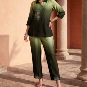 cordset plain color with embroidery work