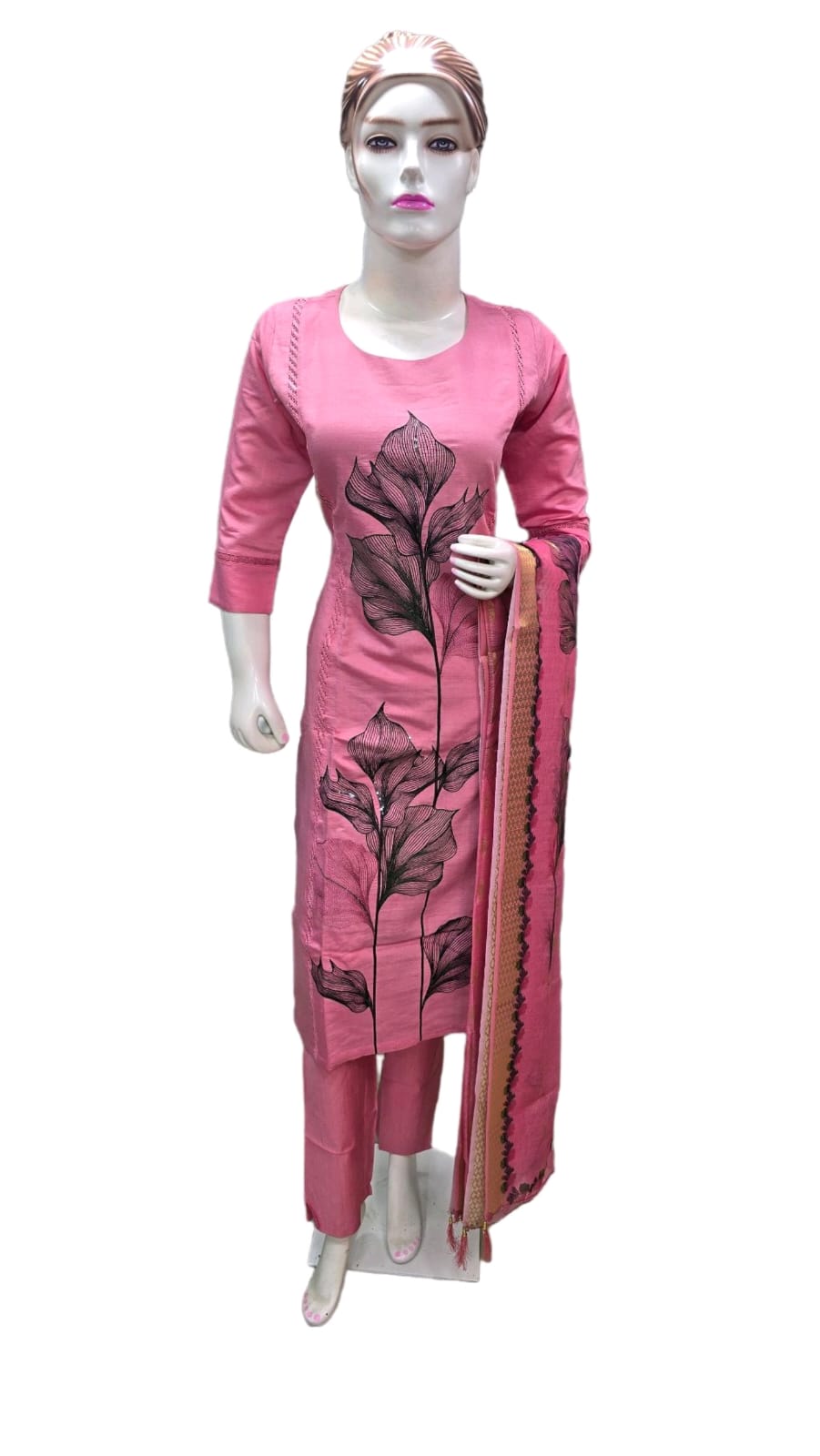 Three piece pink with front work