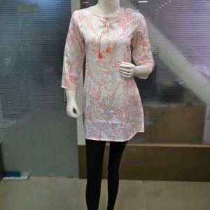 short top light print color